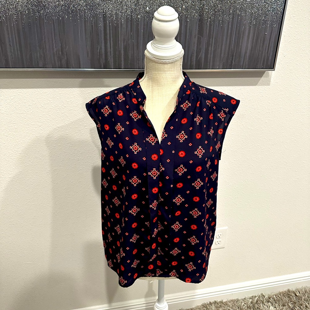 Daisy Fuentes Petites Sleeveless Blouse, PL